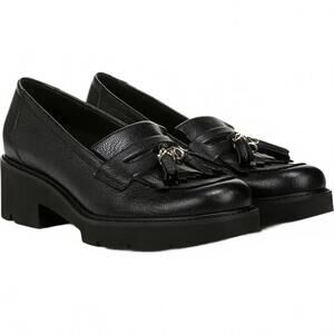Naturalizer Desmond Tassel Loafer Black Leather Women's Size 6.5 / 36.5 EU
